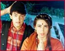 Aamir Khan and Karisma Kapoor in Raja Hindustani