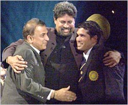 Sunil Gavaskar, Kapil Dev and Sachin Tendulkar