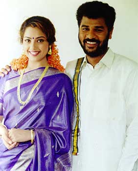 Meena and Prabhu Deva