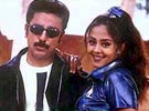 Kamal Haasan and Jyotika in Thenali