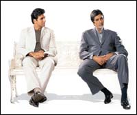 Akshay Kumar with Amitabh in Ek Rishtaa