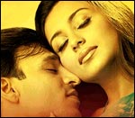 Vivek Oberoi and Rani Mukherji in Saathiya 