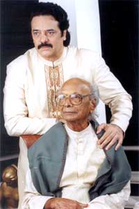 Director Akbar Khan with music director Naushad 