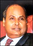 Reliance Chairman Dhirubhai Ambani
