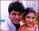 Shivaraj and Sonali Bendre
