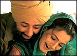 Sunny Deol and Amisha Patel in a still from Gadar