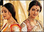 Madhuri Dixit and Aishwarya Rai