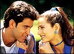 Hrithik Roshan and Amisha Patel in the non-starter Aap Mujhe Achche Lagne Lage