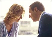 Emily Watson and Adam Sandle in Punch-Drunk Love