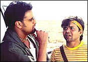 Manoj Bajpai and Rajpal Yadav in Road