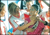 A still from Bend It Like Beckham