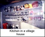 Kitchen in a village house