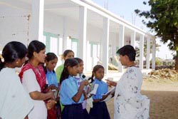 School children rehearsing for the Republic Day celebrations