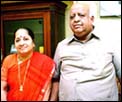 T N Seshan with his wife