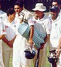 Ajit Wadekar with the Indian team