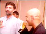 Tarun Tejpal, editor of tehelka.com with brother Minty Tejpal, director of the film, Fallen Heroes.