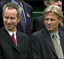 John McEnroe and Bjorn Borg