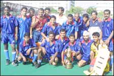 The victorious Air India team with the Gold Cup