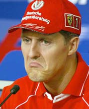 Reining Formula One champion Michael Schumacher.