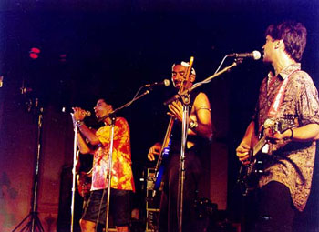 Indus Creed at a live performance 