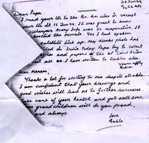 Major Padmapani S Last Letters