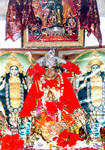 The murti of Vaishnodevi at Bhimbetka