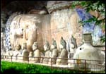 A prostrate Buddha at Dazu, Sichuan