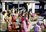 The vegetable market in the main square